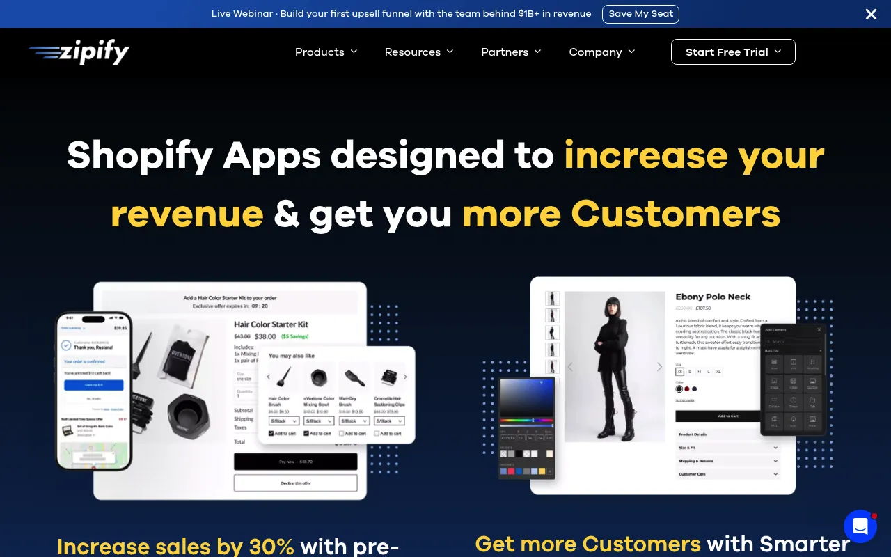 Zipify Apps screenshot