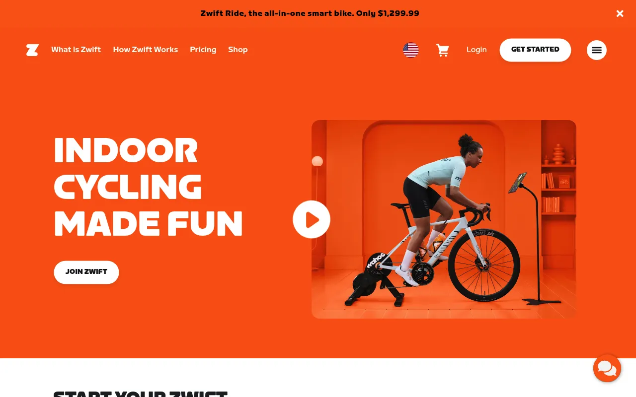 Zwift screenshot